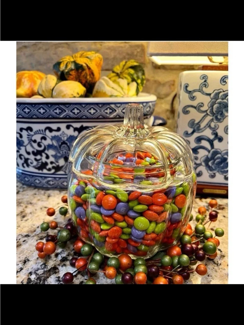 Target Clear Glass Pumpkin Storage Jar with Lid
